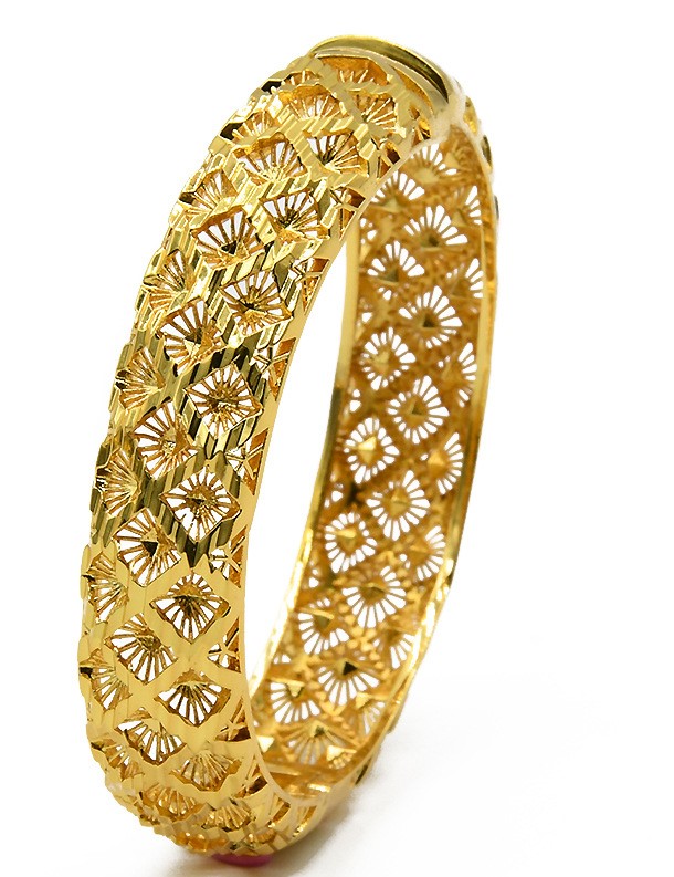 Pulsera bañada en oro B-113