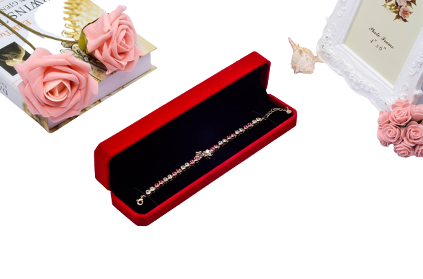 caja de pulsera roja