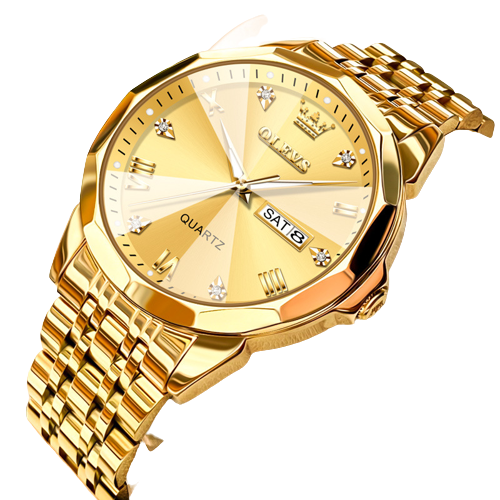 Reloj OLEVS 9931 Banda Acero Full Gold
