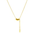 Collar Cuadrado Borla Frijol Rojo X2112