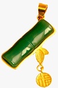 COLGANTE JADE VERDE BAMBÚ D2053