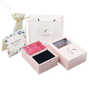 CAJA REGALO CLARABOYA FLOR PRESERVADA ROSA