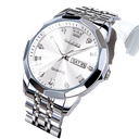Reloj OLEVS 9931 Tira de Acero Blanco