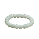 Pulsera jade blanco gordo de cordero